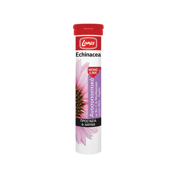 Φωτογραφία προϊόντος: LANES Echinacea με Βιταμίνη C +amp; Ψευδάργυρο (20 αναβράζοντα δισκία)