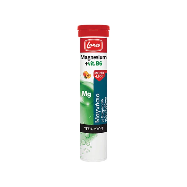 Φωτογραφία προϊόντος: LANES Magnesium + Vit. B6 (20 αναβράζοντα δισκία)