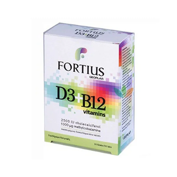 Φωτογραφία προϊόντος: GEOPLAN Fortius D3+B12 (30 δισκία)