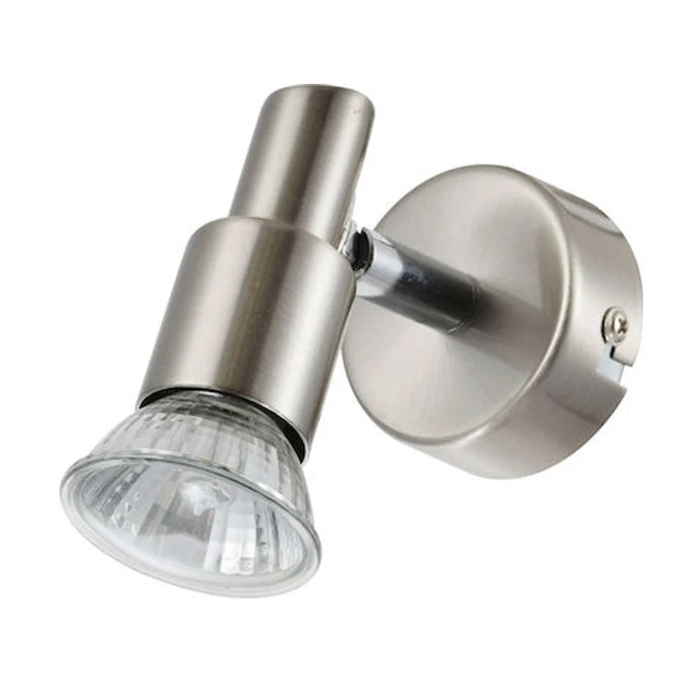 Φωτογραφία προϊόντος: ELECTROFORMA Σποτ τοίχου 1*GU10 Max 50w 230V IP20 Sollo Lithos AP1 Nickel SOLLO 1439