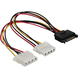 Φωτογραφία προϊόντος: Delock Adapter SATA Strom 15-pin -> 2x 5.25" Strom