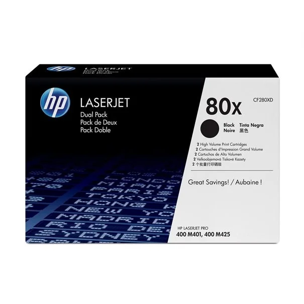 Φωτογραφία προϊόντος: Toner HP LaserJet Pro 400 Serie CF280XD Black