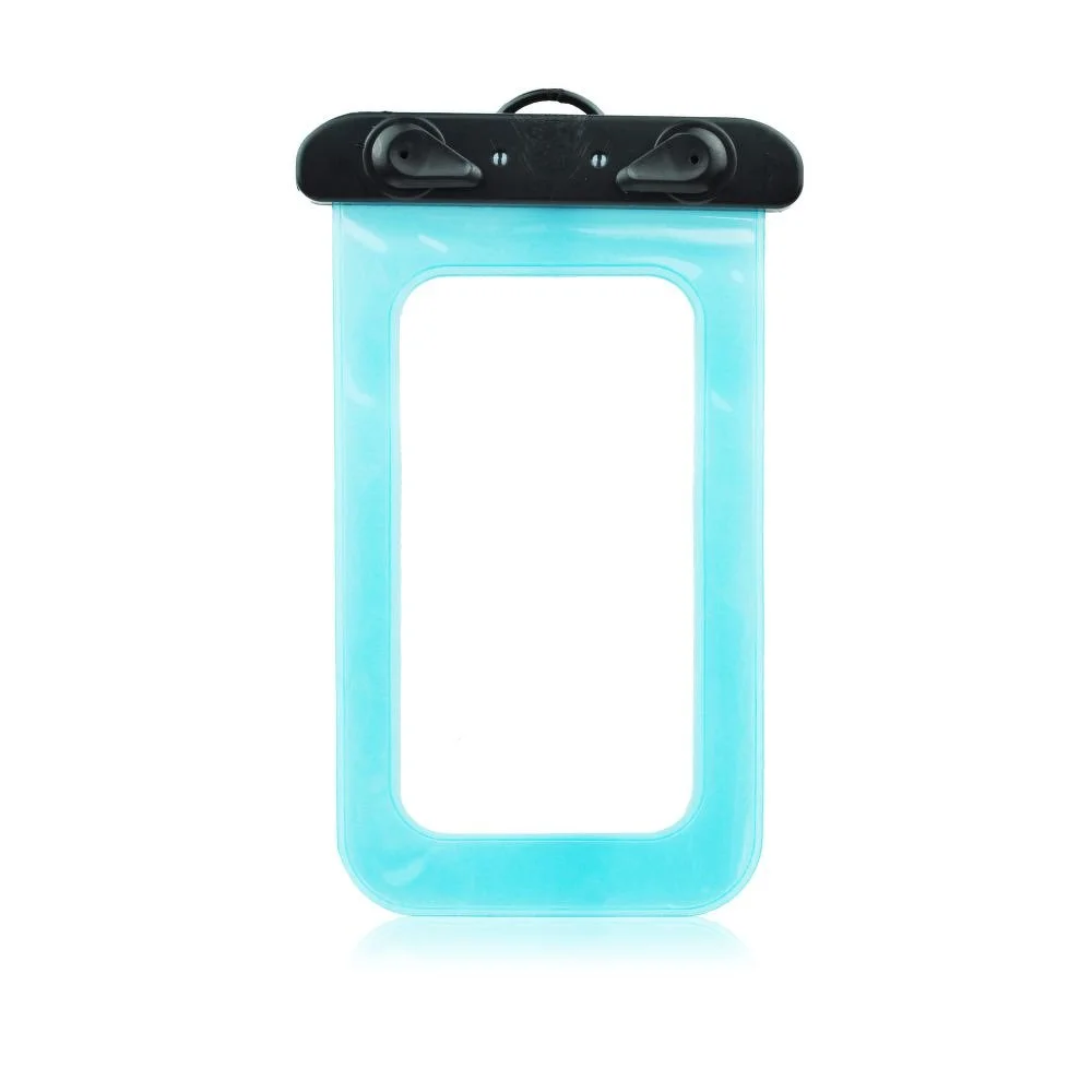 Φωτογραφία προϊόντος: Waterproof bag for mobile phone with plastic closing - blue