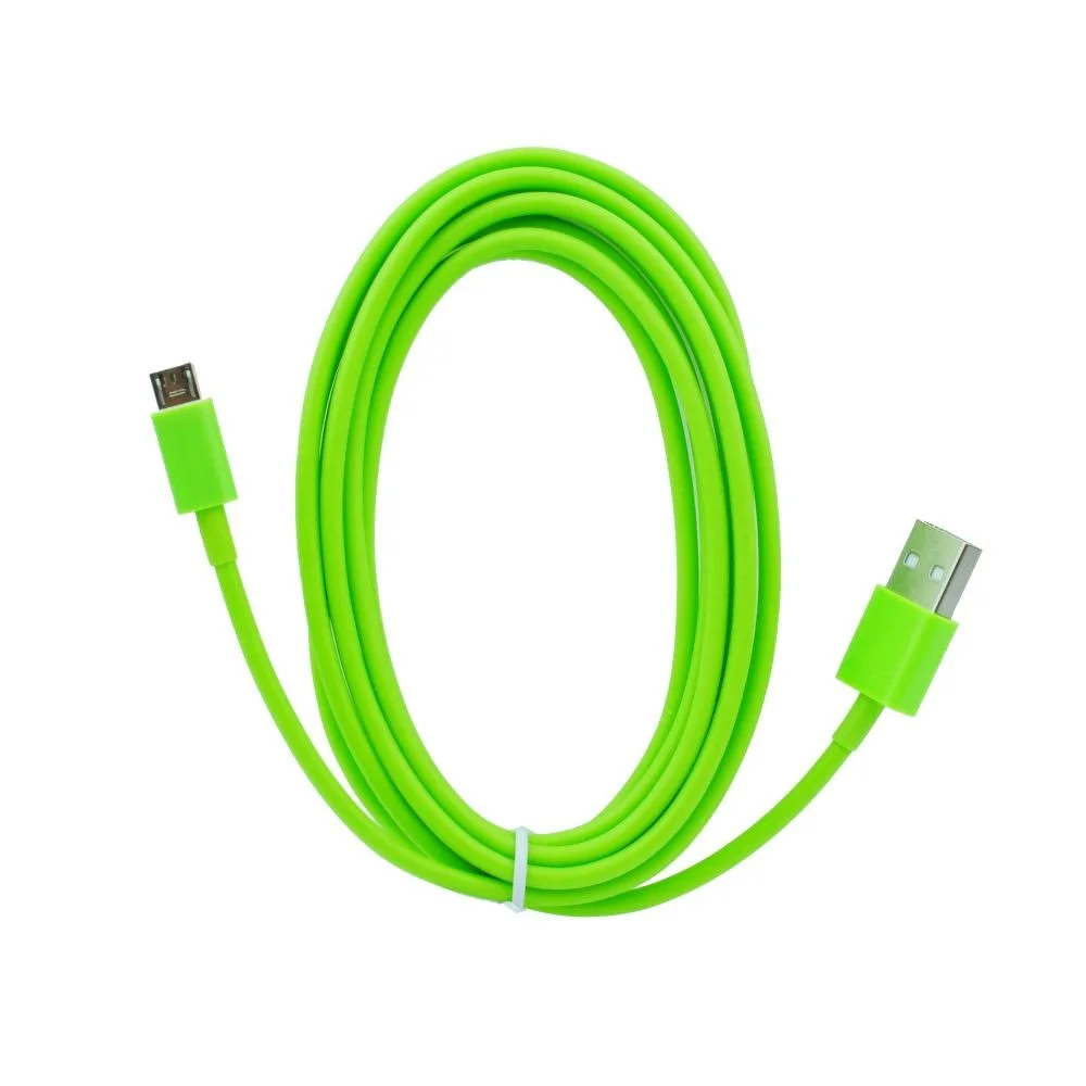 Φωτογραφία προϊόντος: USB Cable - micro USB universal - 3 meters long - green