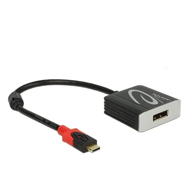 Φωτογραφία προϊόντος: Adapter USB-C =>DP (St/Bu) 15cm schwarz/black
