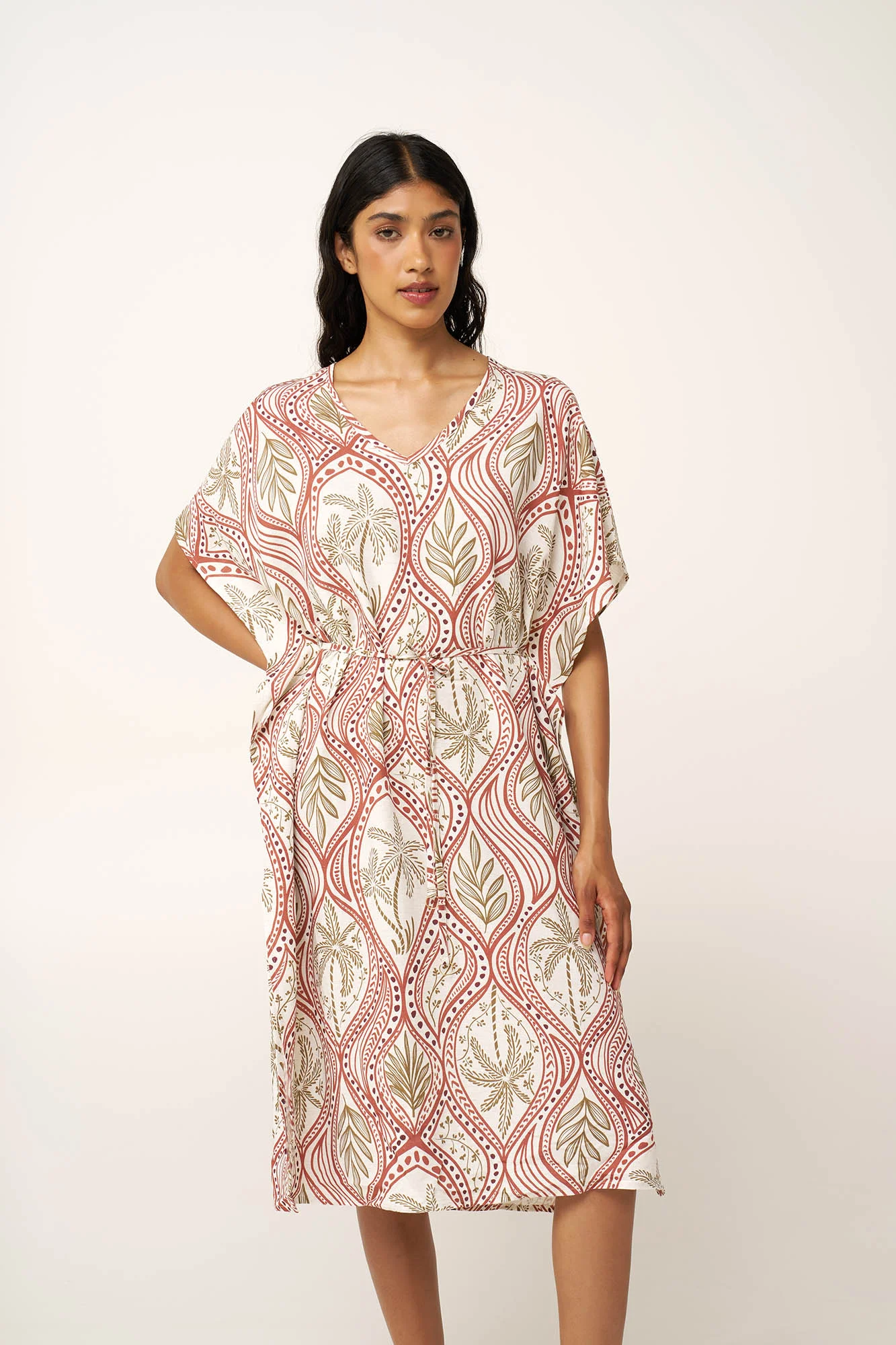 Φωτογραφία προϊόντος: VAMP 24428 BEACHDRESS 80% VISCOSE - 20% LINEN POPLIN 110cmPlain