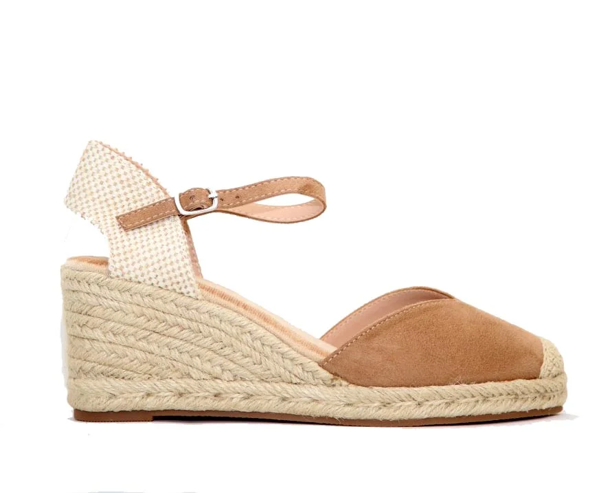 Φωτογραφία προϊόντος: Anteos Shoes Anteos - Armata Di Mare AM184 Γυναικείες Εσπαντρίγιες από Eco-Suede σε Taupe χρώμα