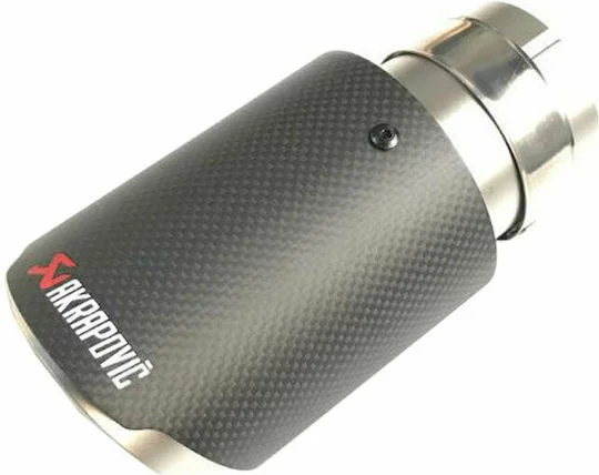 Φωτογραφία προϊόντος: ΜΠΟΥΚΑ AKRAPOVIC MIRROR POLISHED + CARBON FIBER 63-89MM TP-CT10 ΟΕΜ