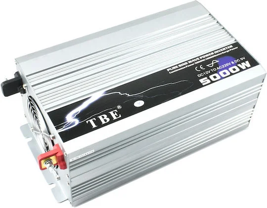 Φωτογραφία προϊόντος: Inverter Καθαρού Ημιτόνου 12V 5000W ΤΒΕ T12 P5000-2 – Γκρι