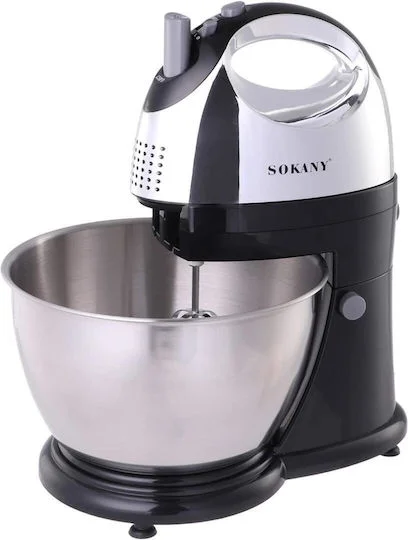 Φωτογραφία προϊόντος: Sokany KF-906CS Μίξερ με Inox Κάδο 4lt Μαύρο 400W