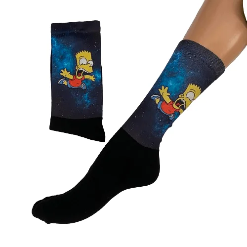 Φωτογραφία προϊόντος: Κάλτσες με print Simpsons μπλέ