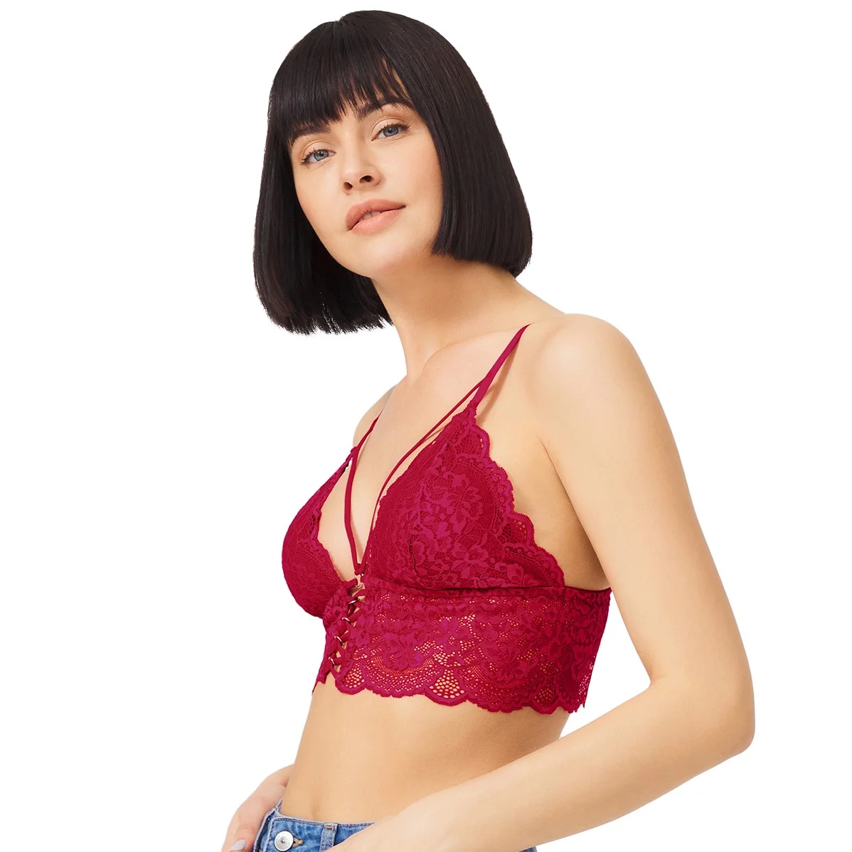 Φωτογραφία προϊόντος: Γυναικείο bralette CottonHill μπορντό