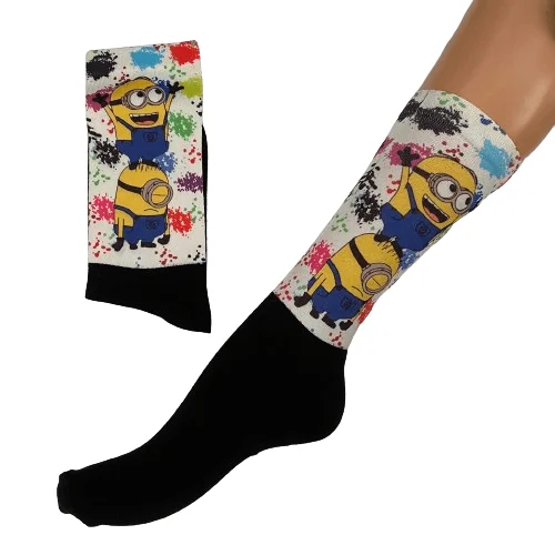 Φωτογραφία προϊόντος: Κάλτσες με print Minions μαύρες