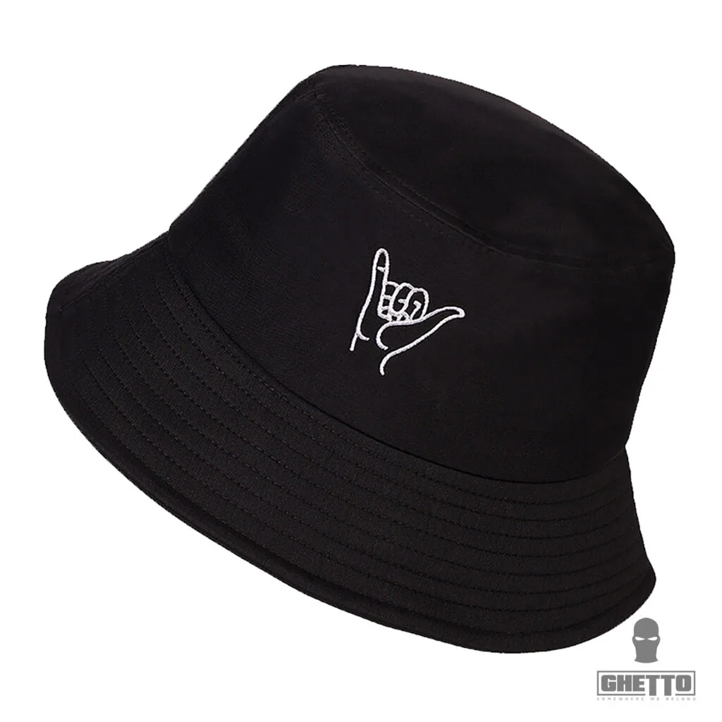Φωτογραφία προϊόντος: Ghetto Fashion Summer Hat Finger Embroidery Black