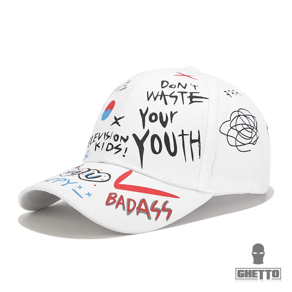 Φωτογραφία προϊόντος: Ghetto Streetwear Graffiti Caps White