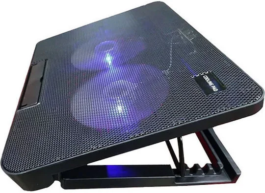 Φωτογραφία προϊόντος: Factory N99 Cooling Pad για Laptop έως 17" με 2 Ανεμιστήρες και Φωτισμό