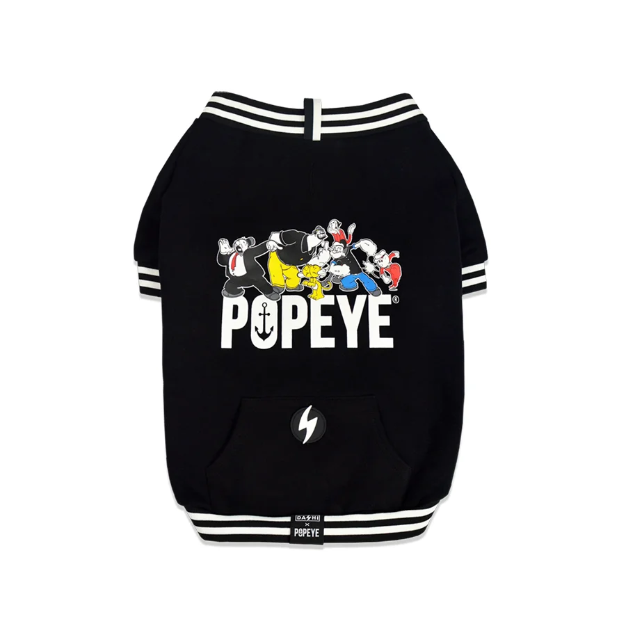 Φωτογραφία προϊόντος: DASHI Φούτερ Σκύλου POPEYE BLACK SWEAT LARGE