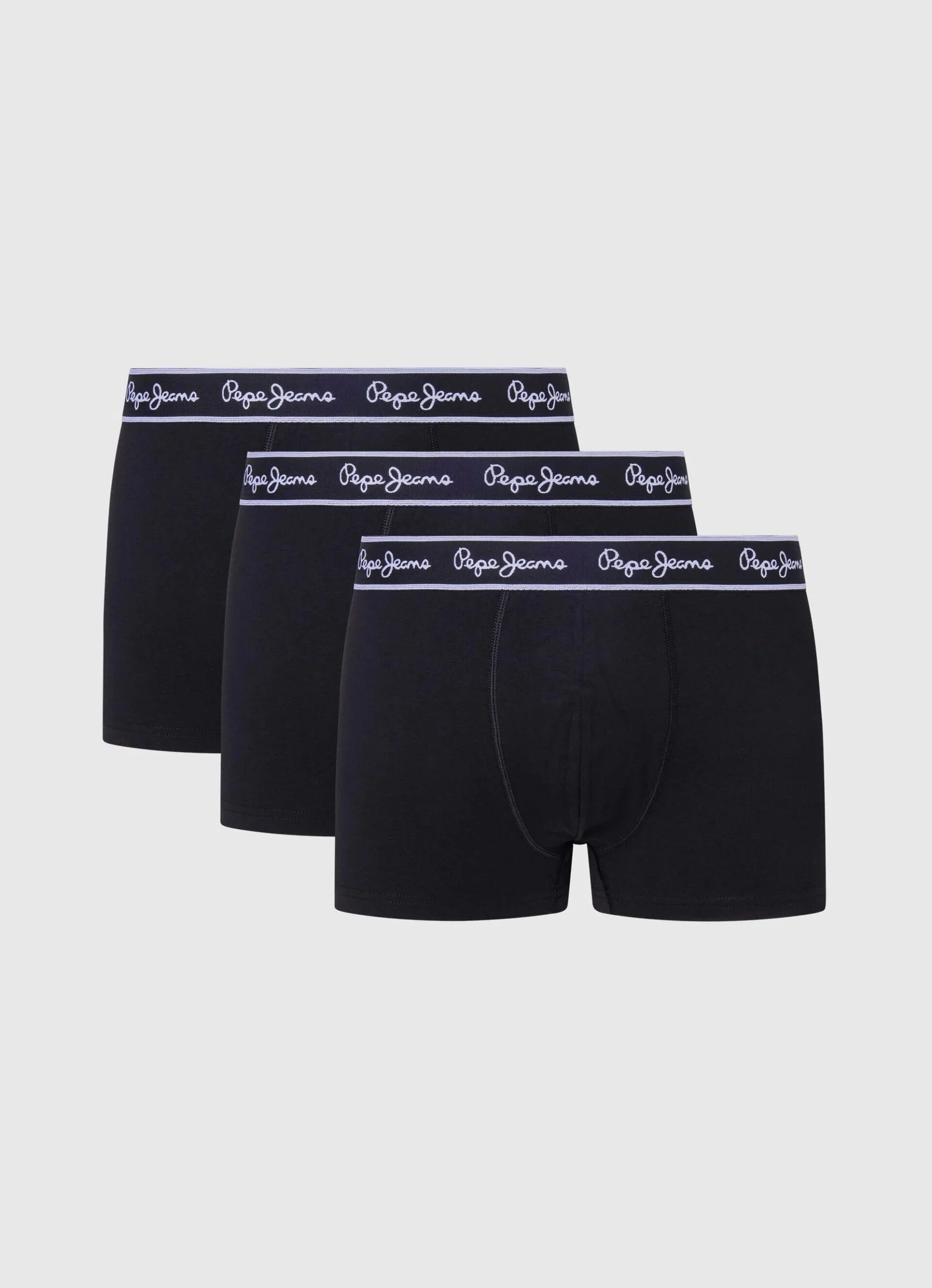 Φωτογραφία προϊόντος: Pepe Jeans 3Pack Strechy Cotton Boxers PMU10975-999 Μαύρο