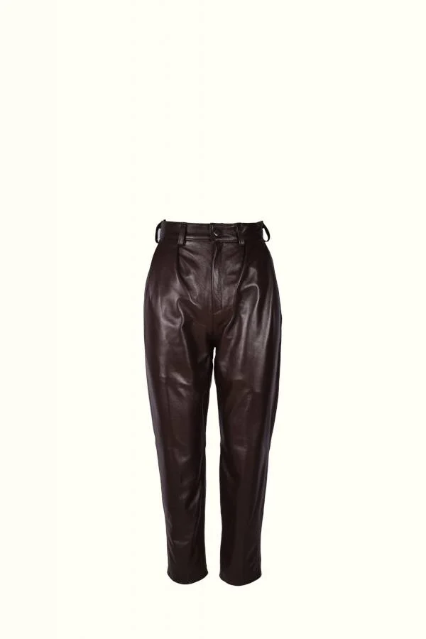 Φωτογραφία προϊόντος: Studio83 Leather Pants Brown D404