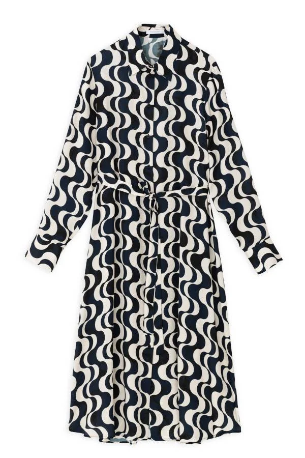 Φωτογραφία προϊόντος: Philosophy SATIN PRINT MIDI DRESS DR2732 BLACK