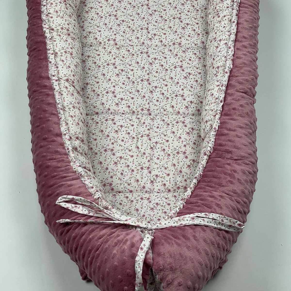 Φωτογραφία προϊόντος: Handmade Baby Collection Βρεφική φωλιά ύπνου Pink Floral