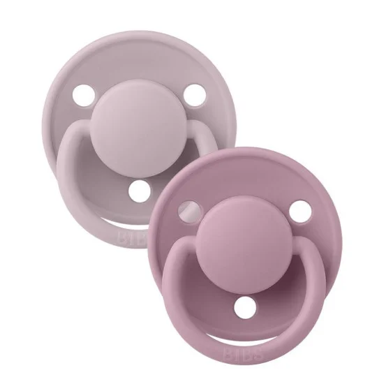 Φωτογραφία προϊόντος: Bibs Πιπίλες 2τμχ De Lux Silicone Lilac/Heather One Size