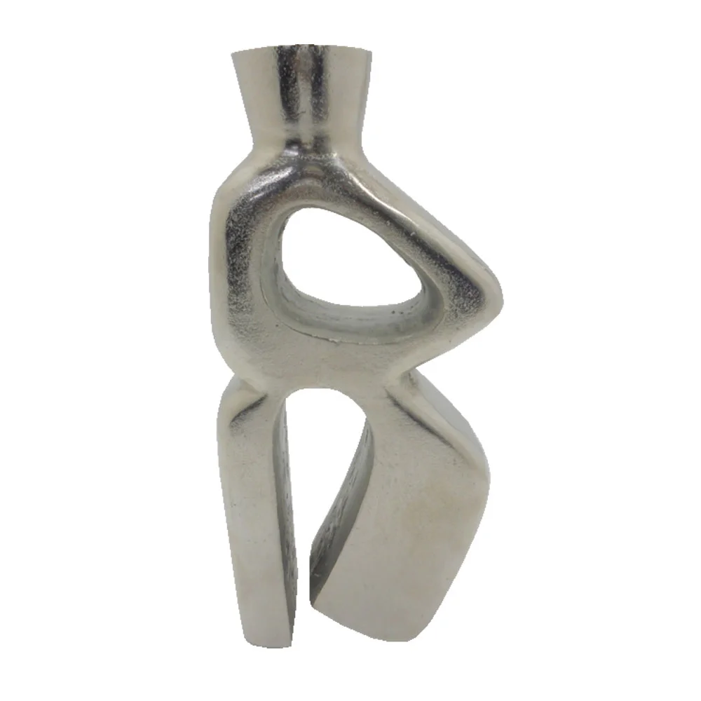 Φωτογραφία προϊόντος: MODERN ΒΑΖΟ 16x7x38cm ΑΛΟΥΜΙΝΙΟ SILVER NICKEL