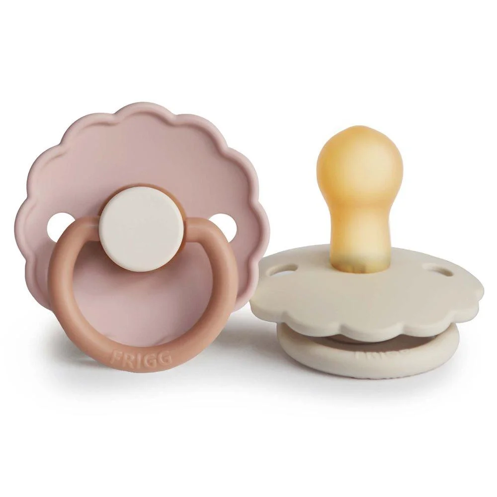 Φωτογραφία προϊόντος: FRIGG Σετ 2 Πιπίλες Latex Daisy Biscuit/Cream 0-6 Μηνών