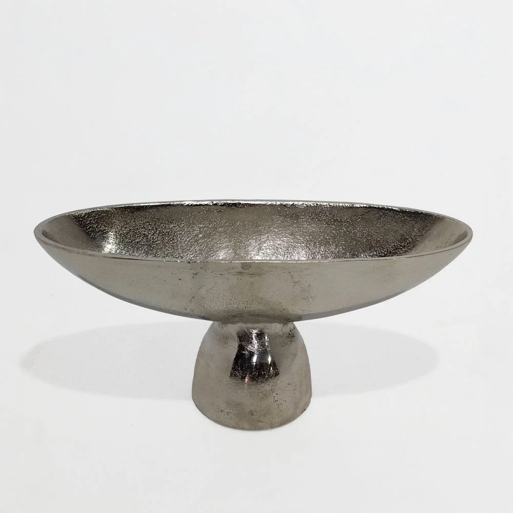 Φωτογραφία προϊόντος: MENDO ΜΠΩΛ ΜΕ ΠΟΔΙ 36x12x15cm ΑΛΟΥΜΙΝΙΟ SILVER NICKEL