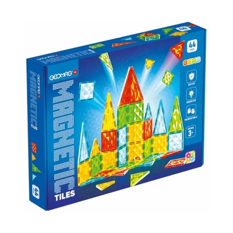 Φωτογραφία προϊόντος: Geomag Magnetic Tiles Gems 44pcs.