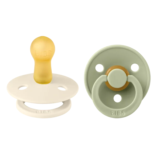 Φωτογραφία προϊόντος: BIBS ΣΕΤ ΠΙΠΙΛΕΣ 2ΤΜΧ – COLOUR – IVORY/SAGE – ΣΤΡΟΓΓΥΛΗ No2