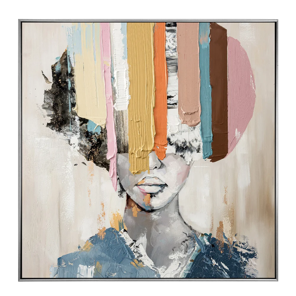 Φωτογραφία προϊόντος: COLORFUL WOMAN ΠΙΝΑΚΑΣ ΔΙΑΚΟΣΜΗΣΗΣ 80x80x5cm ΚΑΜΒΑΣ ΠΟΛΥΧΡΩΜΟ ΞΥΛΟ ΑΣΗΜΙ