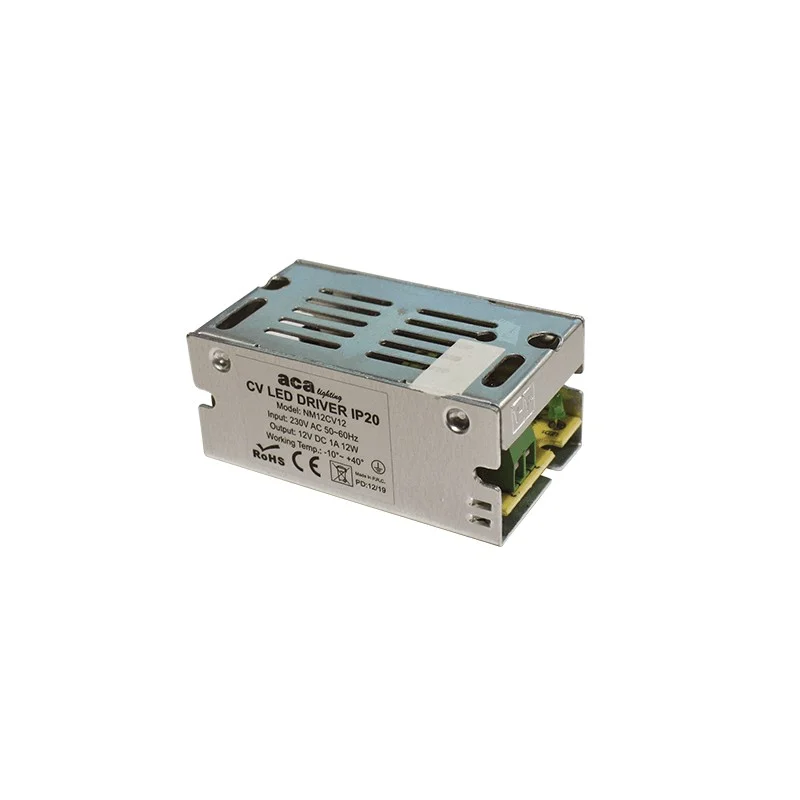 Φωτογραφία προϊόντος: ACALIGHT ΜΕΤΑΛΛΙΚΟ CV LED DRIVER 12W 230V AC12V DC 1A IP20 ΜΕ ΤΕΡΜΑΤΙΚΗ / NM12CV12