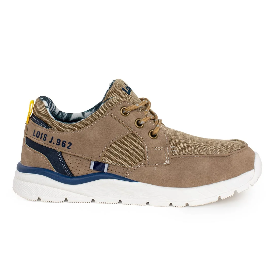 Φωτογραφία προϊόντος: Lois 63159 57 παιδικό sneaker για αγόρι σε συνθετικό δέρμα και ύφασμα Μπεζ