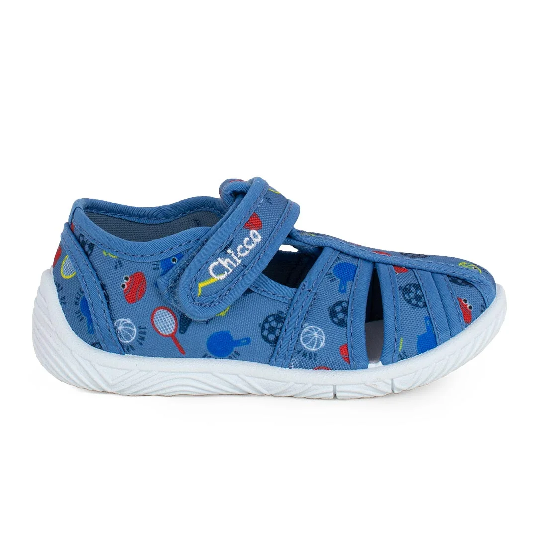 Φωτογραφία προϊόντος: Chicco Sandal Tullio 57428-200 Παιδικό παντοφλάκι για αγόρι σε ύφασμα BluLight Blue