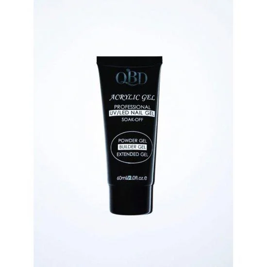 Φωτογραφία προϊόντος: GEL ΧΤΙΣΙΜΑΤΟΣ QBD ACRYLIC GEL UV/LED NAIL GEL - SOAK OFF CLEAR 60 ML 1333-01