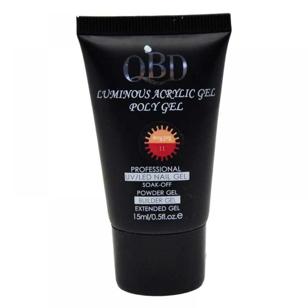 Φωτογραφία προϊόντος: QBD LUMINUS ACRYLIC GEL POLY GEL RED ROSE 11
