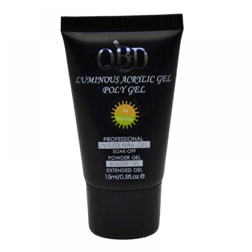 Φωτογραφία προϊόντος: QBD LUMINUS ACRYLIC GEL POLY GEL MANGO YELLOW 04