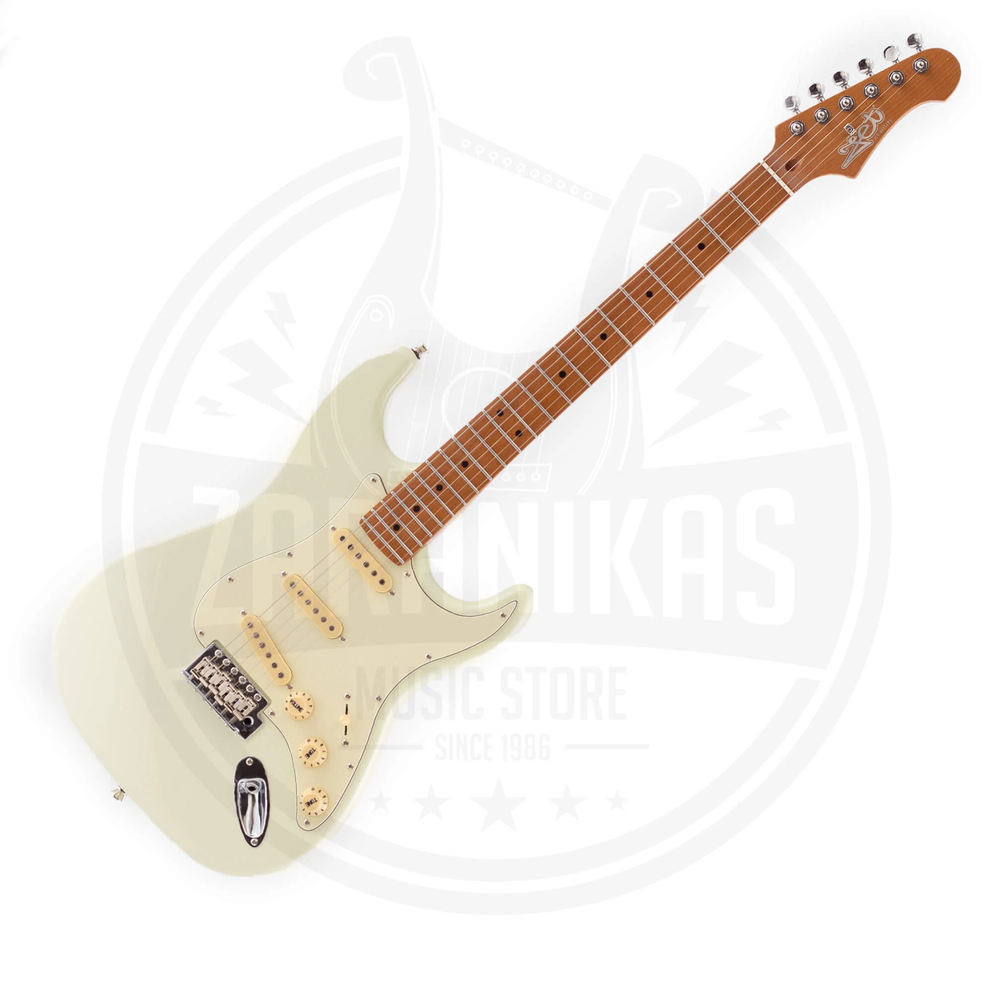 Φωτογραφία προϊόντος: JET Guitars JET JS-300 OW Stratocaster Ηλεκτρική Κιθάρα Olympic White