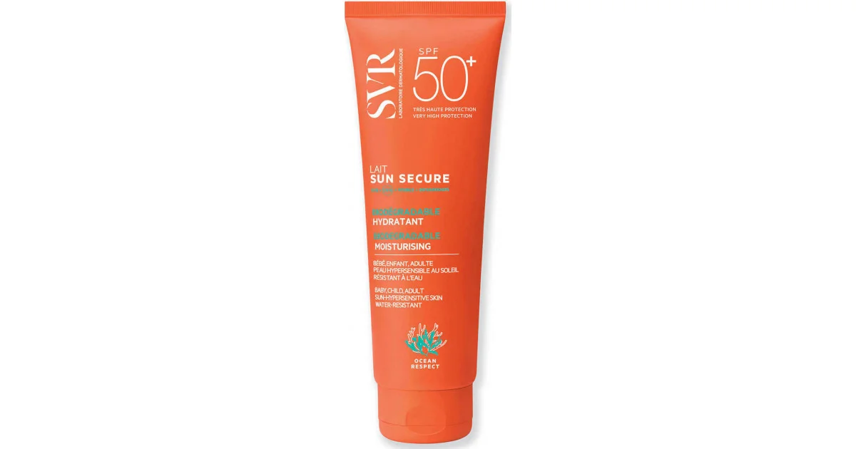 Φωτογραφία προϊόντος: SVR Laboratoire Sun Secure Lait SPF50+ Λεπτόρευστο Βελούδινο Γαλάκτωμα για Πρόσωπο & Σώμα 250ml
