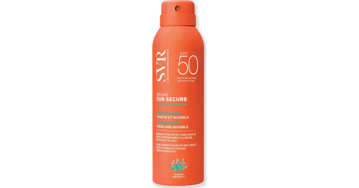 Φωτογραφία προϊόντος: SVR Laboratoire Sun Secure Brume SPF50+ Αντιηλιακό Σπρέι Προσώπου & Σώματος 200ml