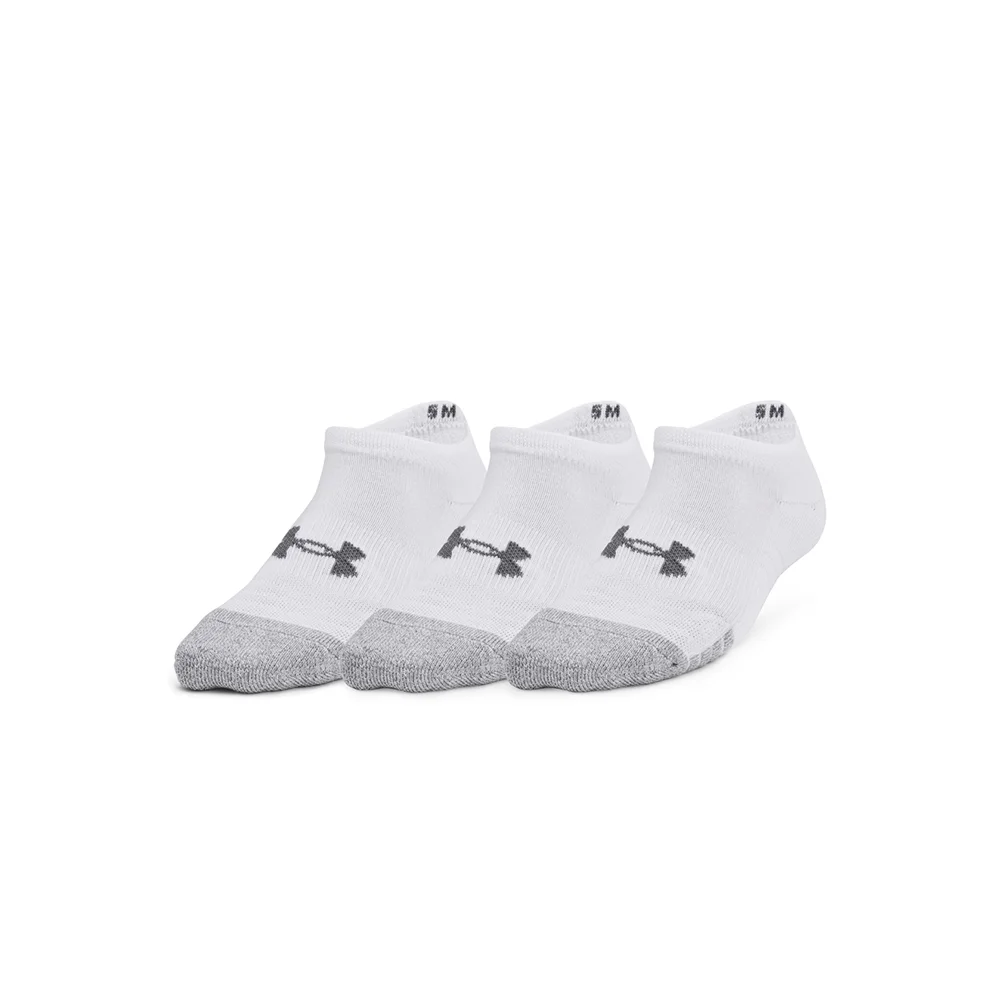 Φωτογραφία προϊόντος: Under Armour Youth Unisex Heatgear 3 Pack No Show Socks Άσπρο 1375584-100 (Under Armour)