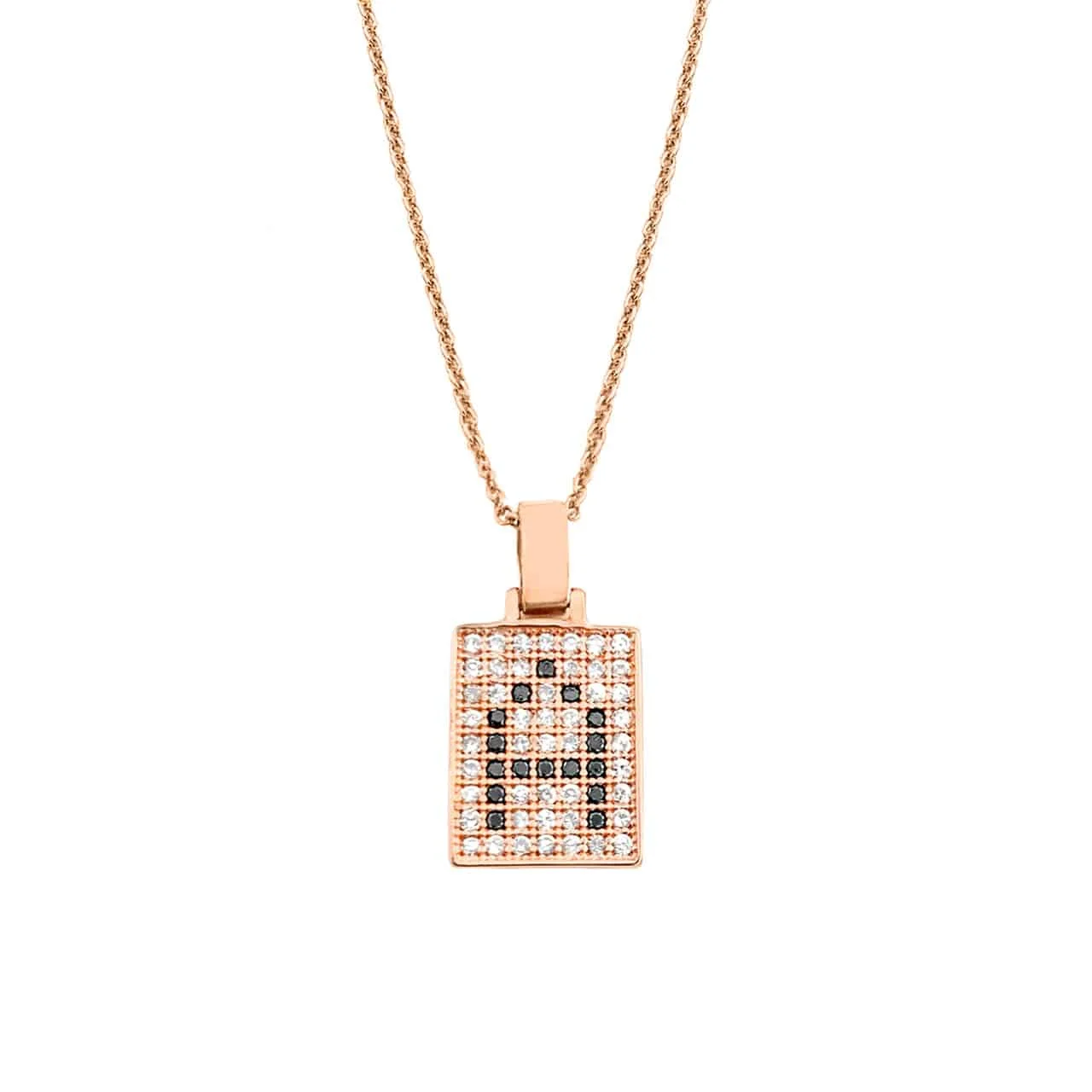 Φωτογραφία προϊόντος: Ασημένιο Κολιέ Boxed Letter Α Pink Gold