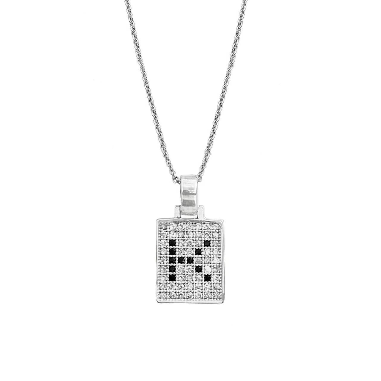 Φωτογραφία προϊόντος: Ασημένιο Κολιέ Boxed Letter Κ Silver