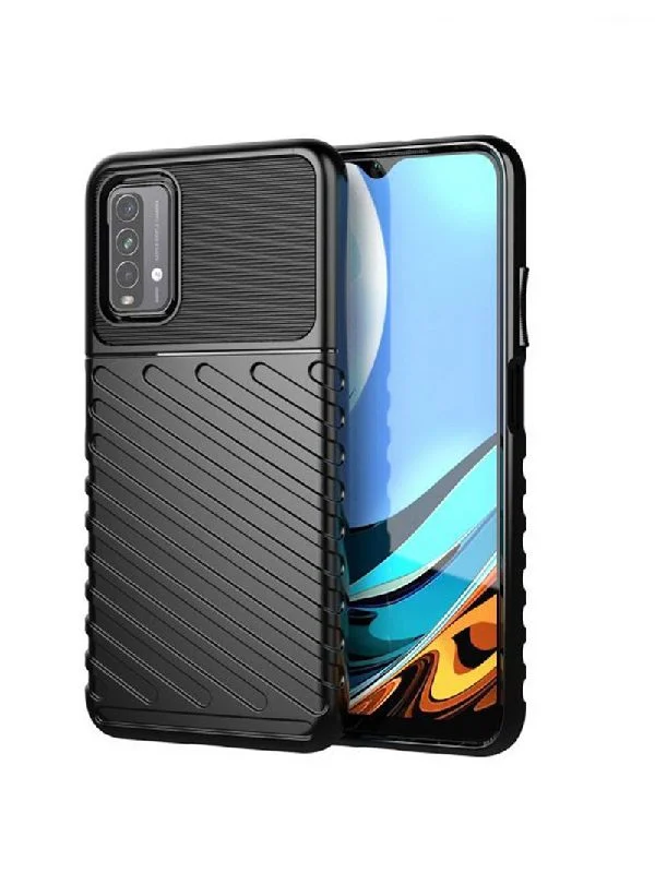 Φωτογραφία προϊόντος: ΘΗΚΗ ΣΙΛΙΚΟΝΗΣ THUNDER ΓΙΑ XIAOMI REDMI 9T - ΜΑΥΡΗ