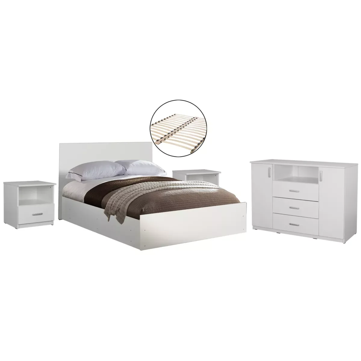 Φωτογραφία προϊόντος: B2BMarkt ΣΕΤ ΚΡΕΒΑΤΟΚΑΜΑΡΑΣ 5ΤΜΧ ADLER HM11758.03 ΜΕΛΑΜΙΝΗ ΛΕΥΚΗ-ΓΙΑ ΣΤΡΩΜΑ 160x200εκ