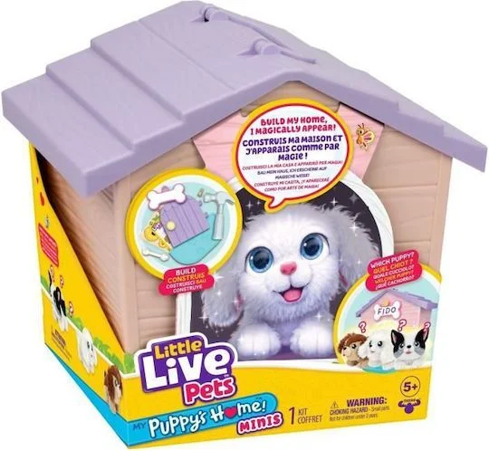 Φωτογραφία προϊόντος: Little Live Pets My Puppy’s Home Mini Playset – Σπιτάκι με Κουταβάκι Έκπληξη