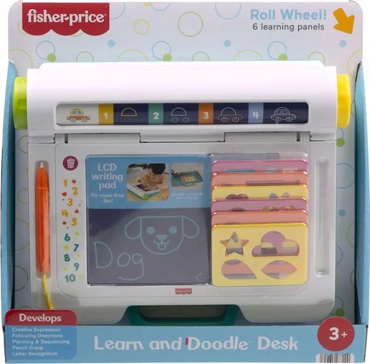 Φωτογραφία προϊόντος: Fisher Price Βρεφικό Παιχνίδι Μαθαίνω +#038; Ζωγραφίζω Learn and Doodle Desk