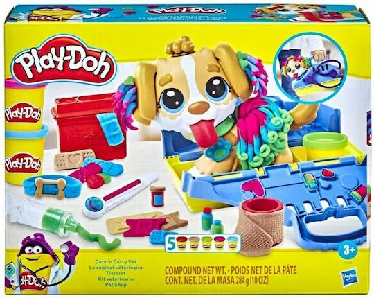 Φωτογραφία προϊόντος: Play-Doh Πλαστελίνη - Παιχνίδι Vet Set για 3+ Ετών, 5τμχ