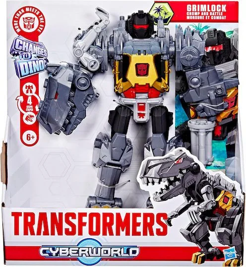 Φωτογραφία προϊόντος: Φιγούρα Δράσης Transformers: Evergreen Cyberworld Chomp +#038; Battle Grimlock Transformers 22.5εκ.